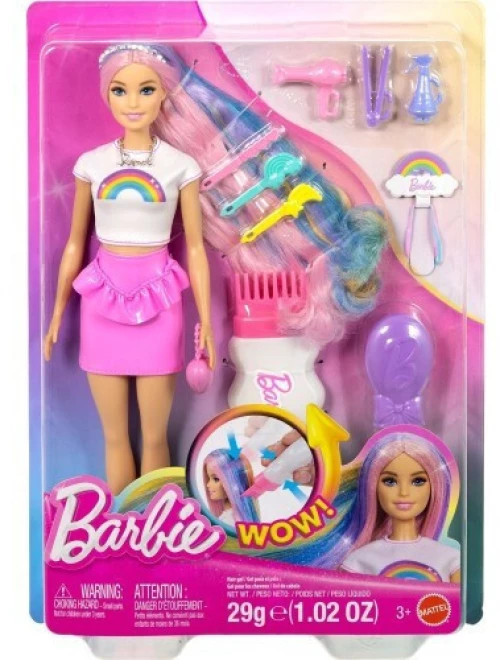 BARBIE KOYΚΛΑ ΠΟΛΥΧΡΩΜΑ ΜΑΛΛΙΑ ΜΕ ΓΚΛΙΤΕΡ - JJP07- JJP07