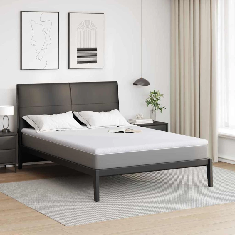 Στρώματα Λευκό 140 x 200 cm 100% ύφασμα πολυεστέρα με τζακάρ Λευκό 4106183