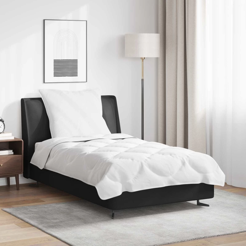 Πάπλωμα με μαξιλάρι 2 pcs Λευκό 155 x 200 εκ. Μικροΐνες Λευκό 3376851