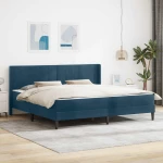 Σκελετός Κρεβατιού Μπλε 180 x 200 cm Βελούδο Μπλε 3414884