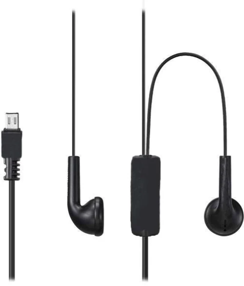 Handsfree Ακουστικά Micro USB Μαύρα