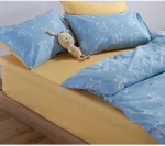 Σετ Παιδικά Σεντόνια Μονά 3 Τεμαχίων Nef-Nef Dog Life Blue 170x260