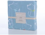 Σετ Παιδικά Σεντόνια Μονά 3 Τεμαχίων Nef-Nef Dog Life Blue 170x260