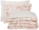 Σετ Σεντόνια King Size 4 Τεμαχίων Das Home 1717 Cream-Teracotta 250x270