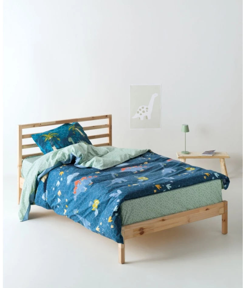 Σετ Παιδικά Σεντόνια Μονά 3 Τεμαχίων Kentia Pachy Blue-Mint 160x270