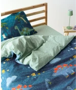 Σετ Παιδικά Σεντόνια Μονά 3 Τεμαχίων Kentia Pachy Blue-Mint 160x270