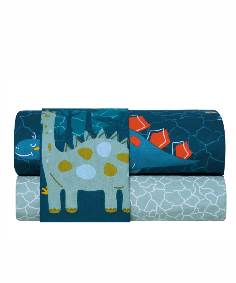 Σετ Παιδικά Σεντόνια Μονά 3 Τεμαχίων Kentia Pachy Blue-Mint 160x270