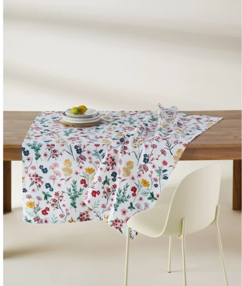Τραπεζομάντηλο Kentia Levante White- Red- Blue- Green- Golden Yellow 140x180