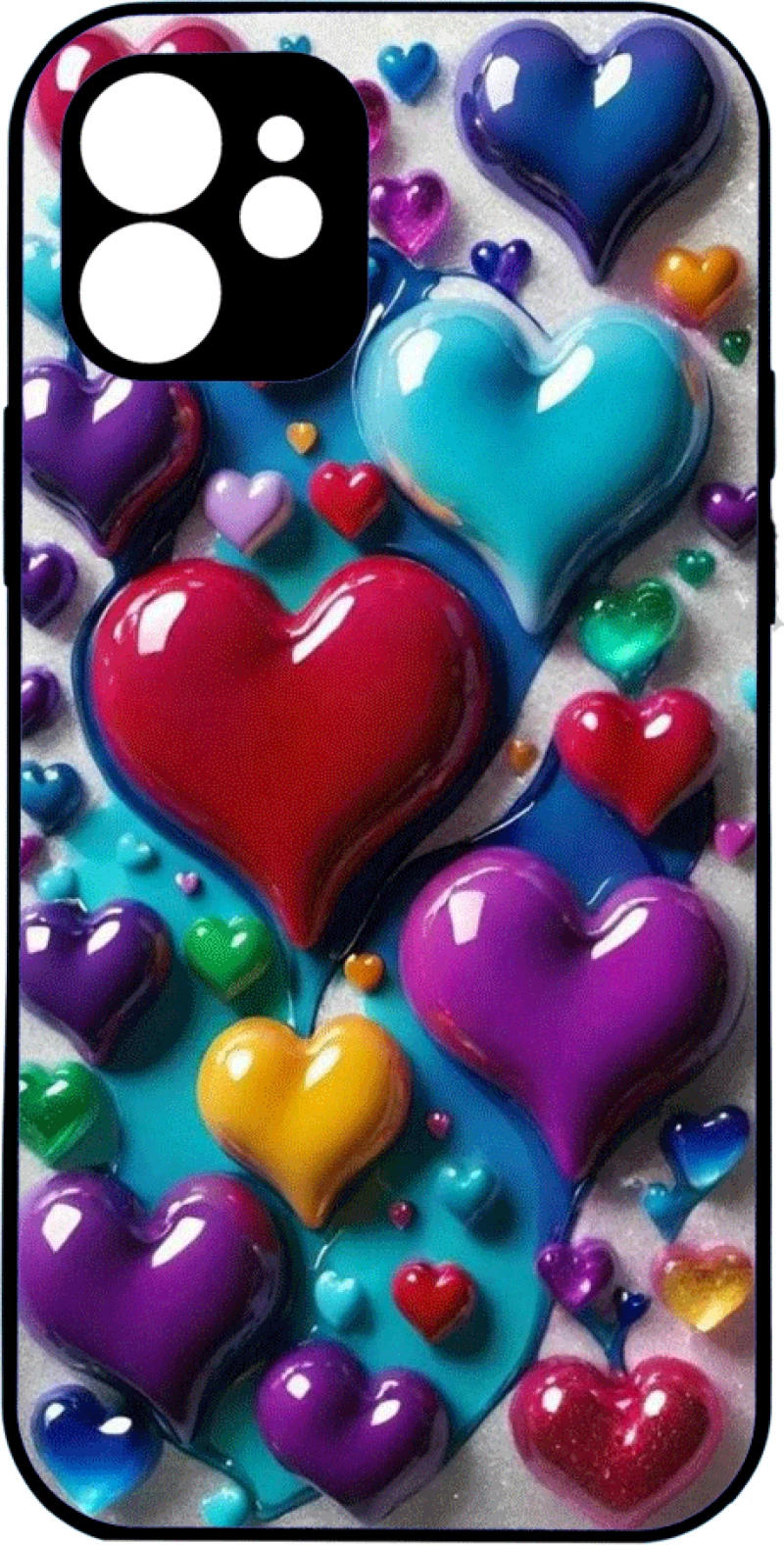Colorful hearts - Motorola Moto G85 5G