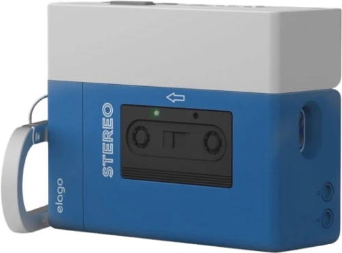 Θήκη AirPods Pro 3rd Gen Elago Cassette Player Hang Case Σιλικόνης - Blue (EAPP3CST-HANG-BL)
