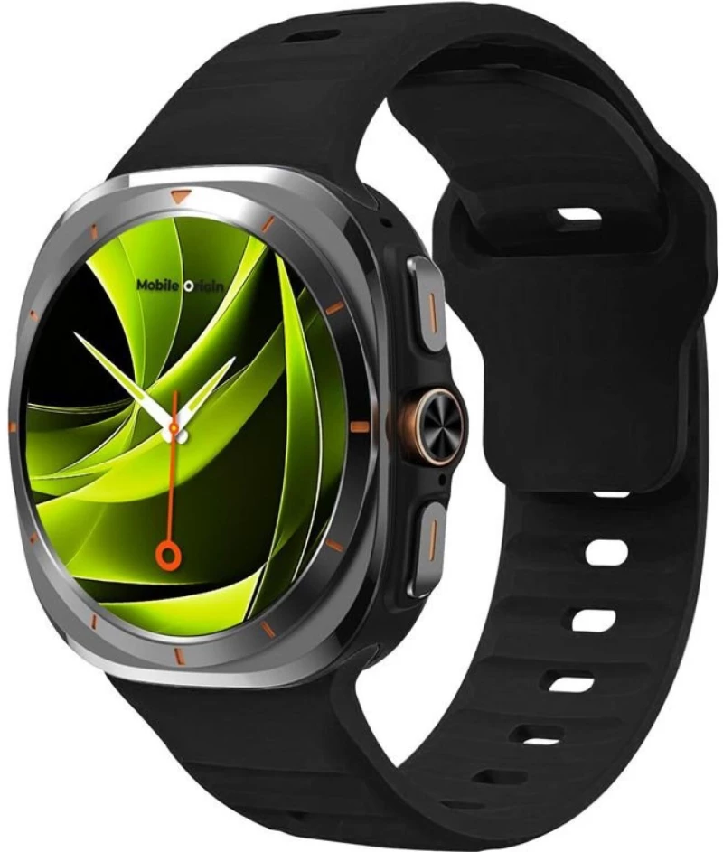 Λουράκι Samsung Galaxy Watch Ultra 2025 / 2024 47mm Mobile Origin Easy Strap Σιλικόνης - Black (MO-SGWU-BLK)