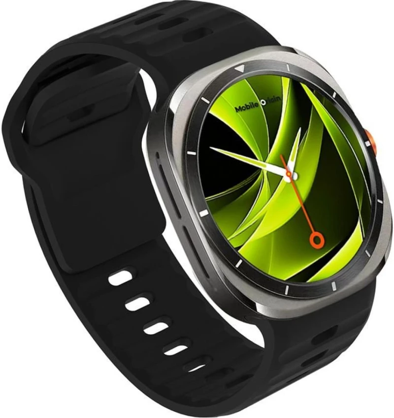Λουράκι Samsung Galaxy Watch Ultra 2025 / 2024 47mm Mobile Origin Easy Strap Σιλικόνης - Black (MO-SGWU-BLK)
