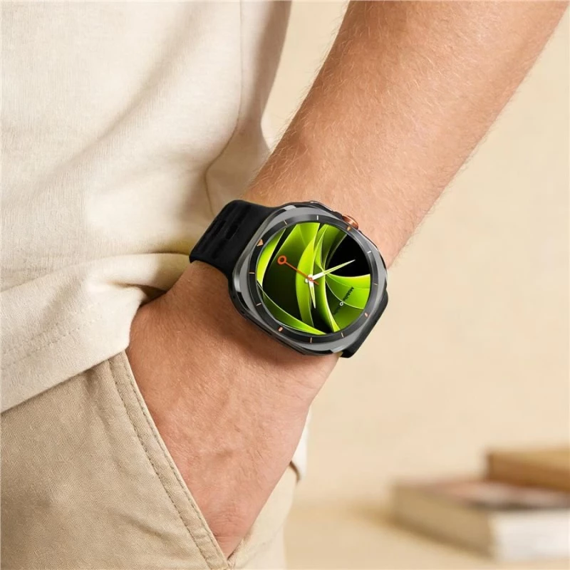 Λουράκι Samsung Galaxy Watch Ultra 2025 / 2024 47mm Mobile Origin Easy Strap Σιλικόνης - Black (MO-SGWU-BLK)