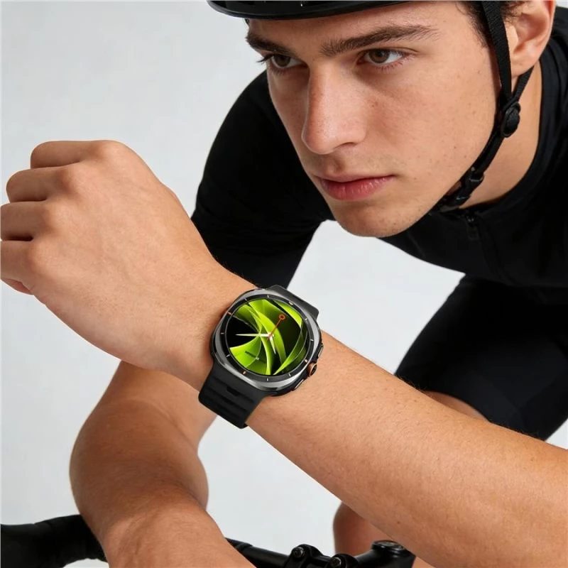 Λουράκι Samsung Galaxy Watch Ultra 2025 / 2024 47mm Mobile Origin Easy Strap Σιλικόνης - Black (MO-SGWU-BLK)