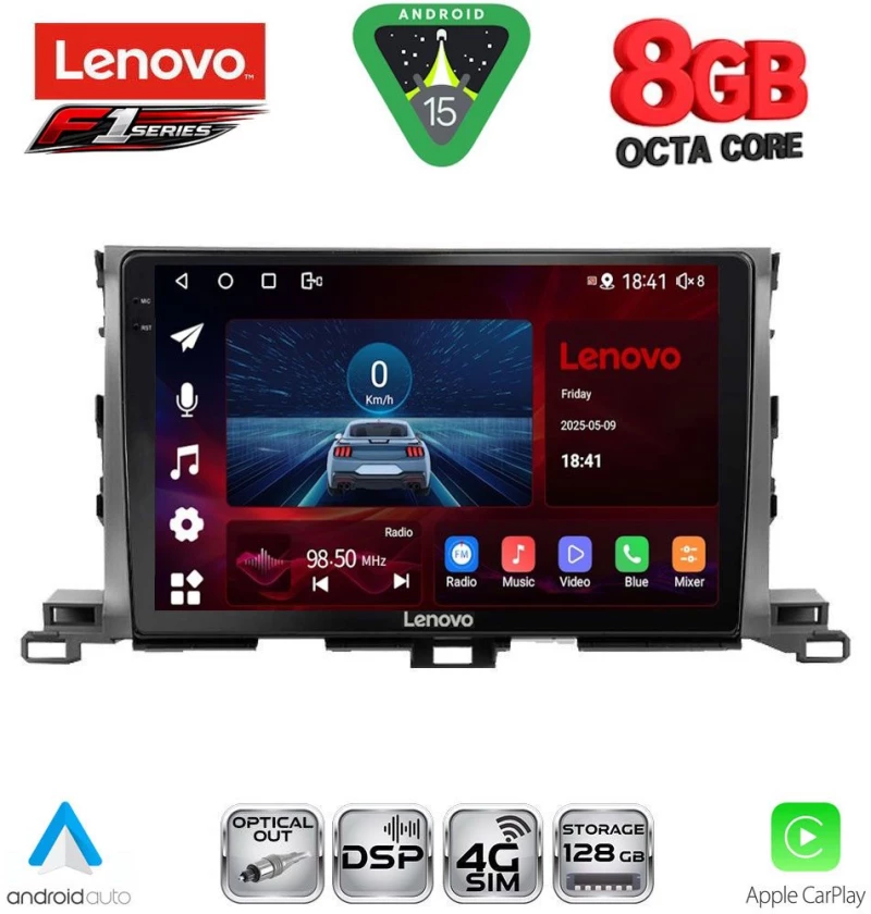 LENOVO SSR 10700_CPA (10inc) MULTIMEDIA TABLET for TOYOTA HIGHLANDER mod. 2014-2019