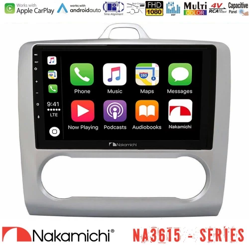 Nakamichi NA3615 Series Με Wireless Carplay & Android Auto  Ford Focus Auto AC Media Station Tablet 9"