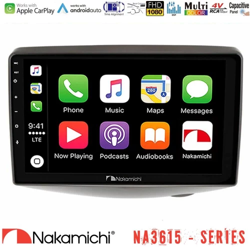 Nakamichi NA3615 Series Με Wireless Carplay & Android Auto  Toyota Yaris 1999 - 2006 Media Station Tablet 9"