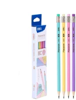 Μολύβια Deli Macaron Pastel με Γόμα Σετ 12Τεμ σε Blister 231.333758