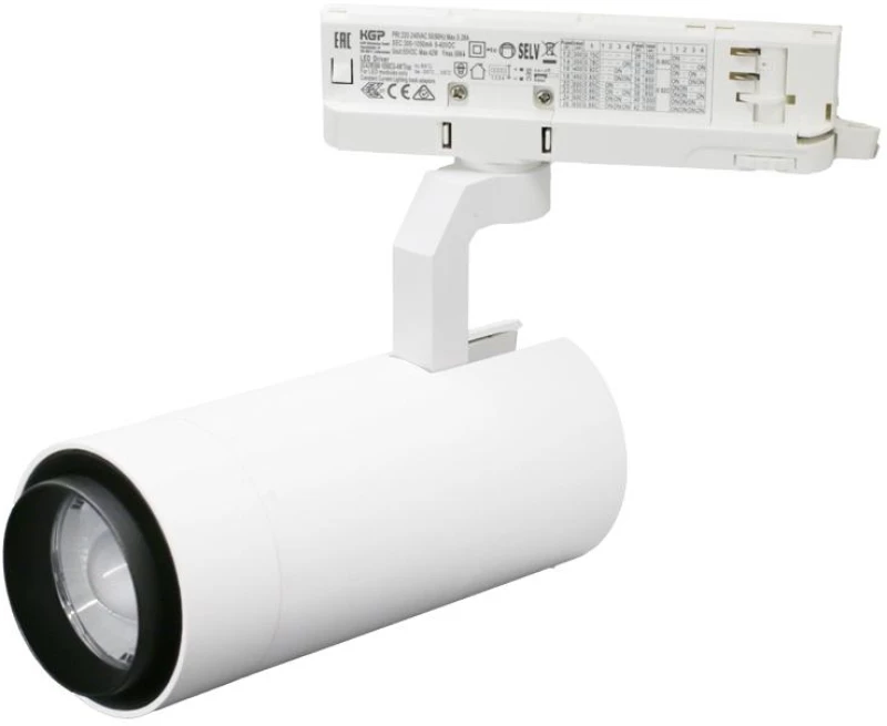 Adeleq Σποτ Ράγας 4 Γραμμών LED 30W 230V 4000K Ρυθμιζόμενης Δέσμης Ντιμαριζόμενο Λευκό 23-530109
