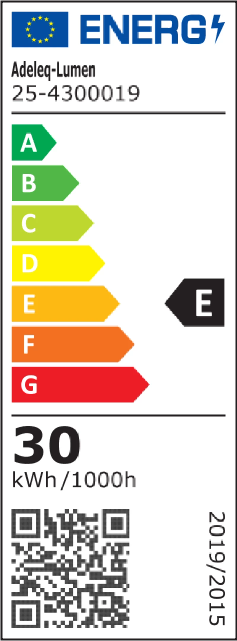 Adeleq Σποτ Ράγας 4 Γραμμών LED 30W Ντιμαριζόμενο 230V 3000K 38 Μοιρών Μαύρο 25-4300019