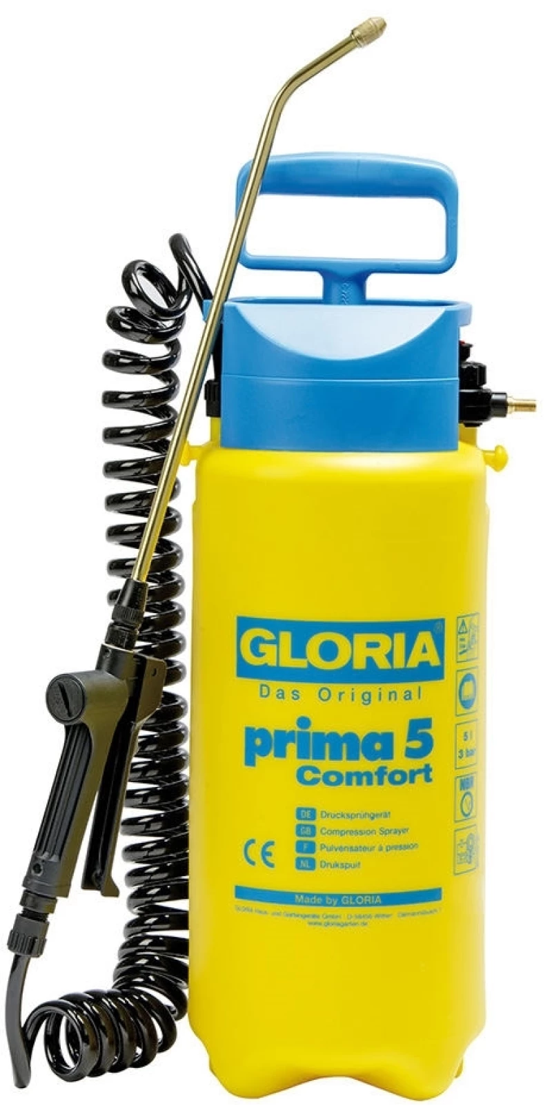 ΨΕΚΑΣΤΗΡΑΣ GLORIA - PRIMA 5LT COMFORT - Mε λάστιχο σπιράλ