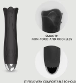 Μίνι Δονητής Σιλικόνης My Mini Tongue Silicone Mini Vibrator - Μαύρος