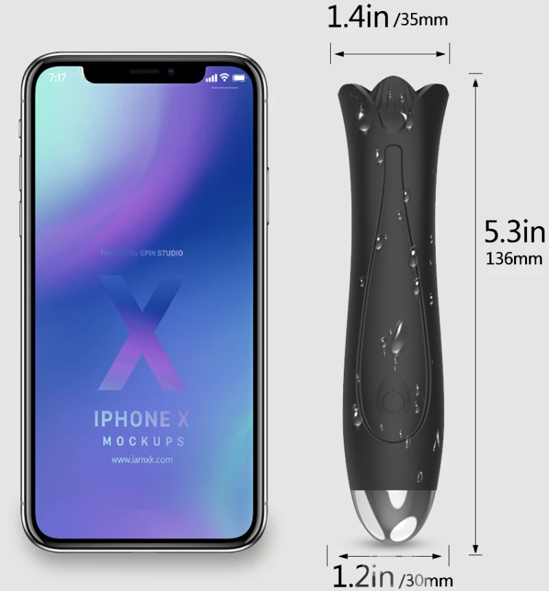 Μίνι Δονητής Σιλικόνης My Mini Tongue Silicone Mini Vibrator - Μαύρος