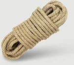 Σχοινί Δεσίματος Με Τραχιά Πλέξη Hemp Bondage Rope With Rough Knitting 10 m - Καφέ