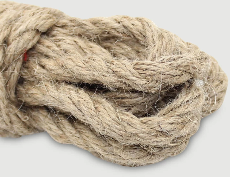 Σχοινί Δεσίματος Με Τραχιά Πλέξη Hemp Bondage Rope With Rough Knitting 10 m - Καφέ