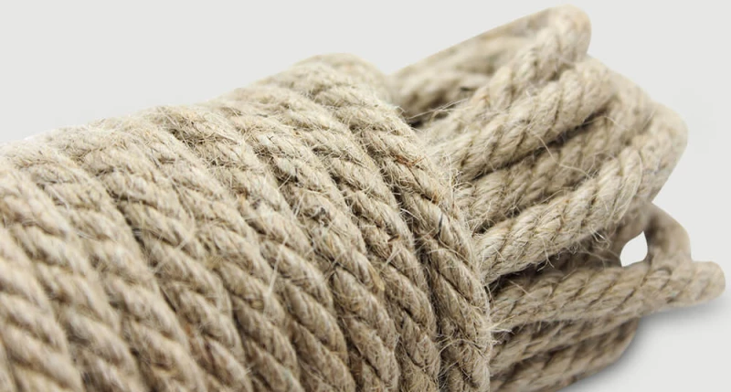 Σχοινί Δεσίματος Με Τραχιά Πλέξη Hemp Bondage Rope With Rough Knitting 10 m - Καφέ