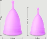 Εμμηνορροϊκό Κύπελλο Ιατρικής Σιλικόνης Small Female Wellness Menstrual Cup - Ροζ