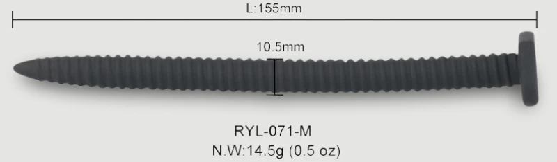 Σπειροειδές Sound Ουρήθρας Σιλικόνης 152 x 30 mm Spiral Silicone Urethral Sound - Μαύρο
