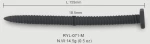 Σπειροειδές Sound Ουρήθρας Σιλικόνης 152 x 30 mm Spiral Silicone Urethral Sound - Μαύρο