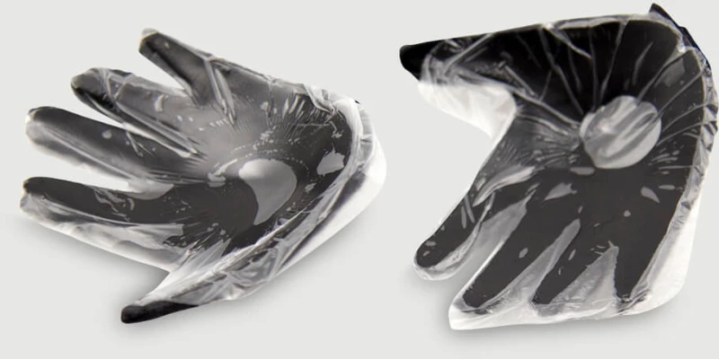 Αυτοκόλλητα Θηλών Σε Σχήμα Παλάμης Sequin Hand-Shaped Nipple Pasties – Μαύρα