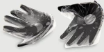 Αυτοκόλλητα Θηλών Σε Σχήμα Παλάμης Sequin Hand-Shaped Nipple Pasties – Μαύρα