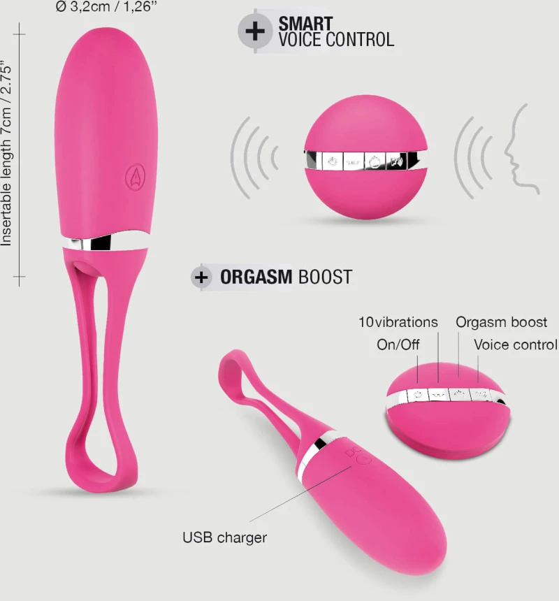 Ασύρματος Δονητής με Λειτουργία Ήχου Secret Delight Remote Controlled Deluxe Vibrator - Ροζ