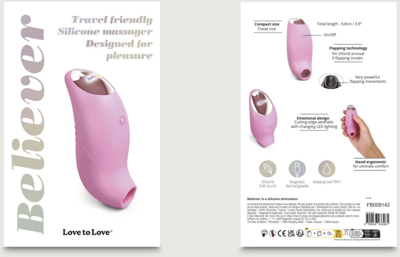 Κλειτοριδικός Αναρροφητής Believer Premium Clitoral Suction Stimulator - Ροζ