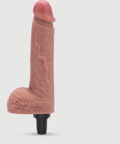 Ρεαλιστικός Δονητής Σιλικόνης Για Sexopolis Sex Machines 19 cm - Φυσικό Χρώμα