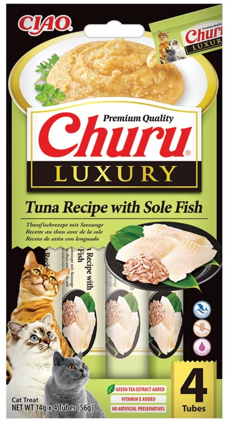 Inaba Ciao Churu Cat Κρεμώδης Λιχουδιά Γάτας με Τόνο και Γλώσσα 56gr