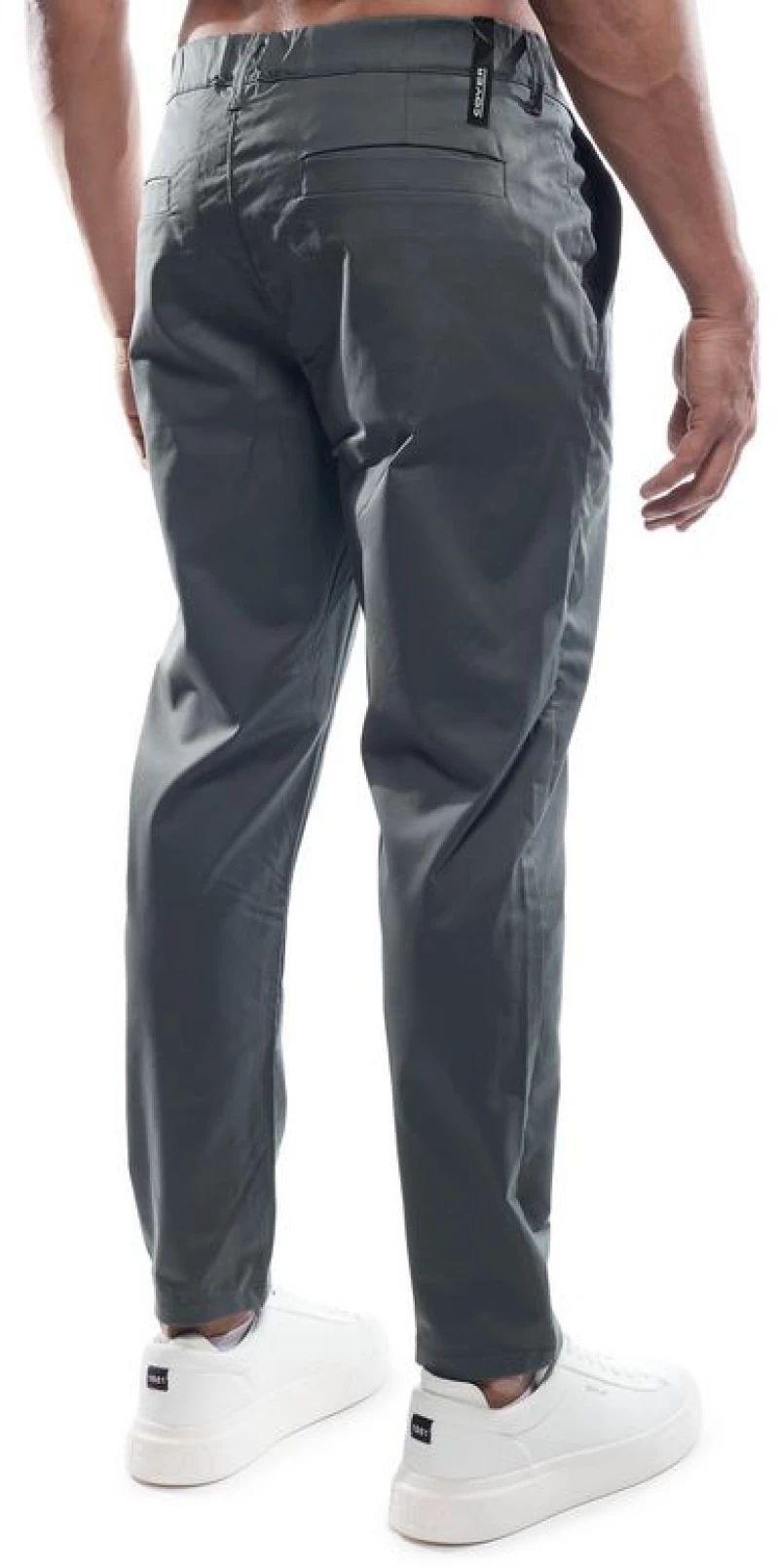 Cover Jeans ανδρικό παντελόνι chinos regular λαδί Willy LM111-32 Olive