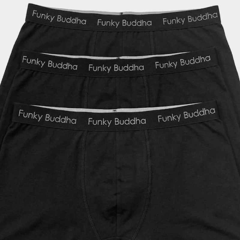 FUNKY BUDDHA Boxer Shorts - FBM013-088-10-BLACK