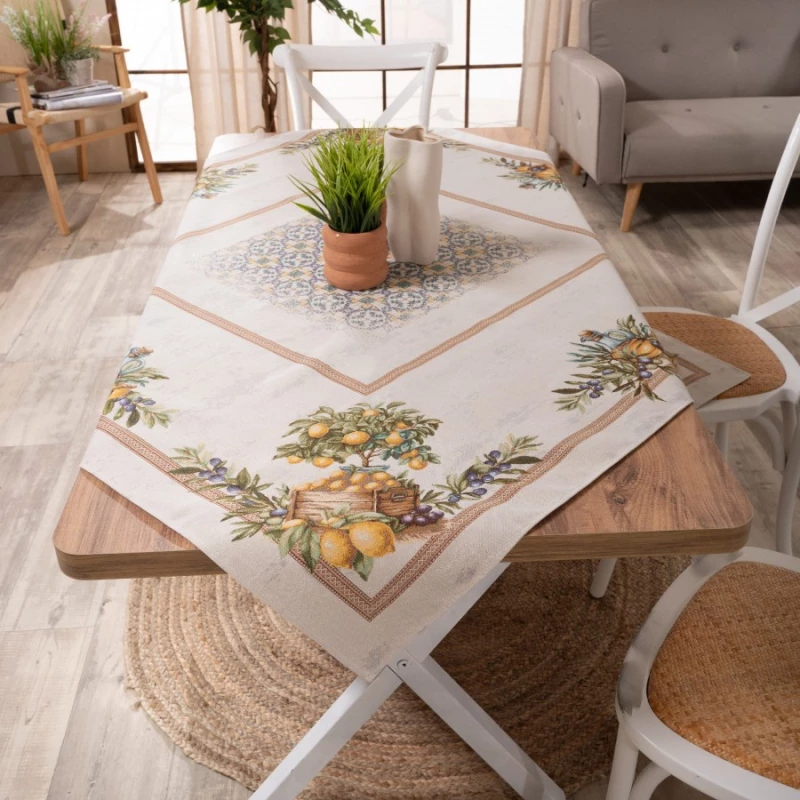 Τραπεζομάντηλο Mediterraneo Teoran 140x220cm