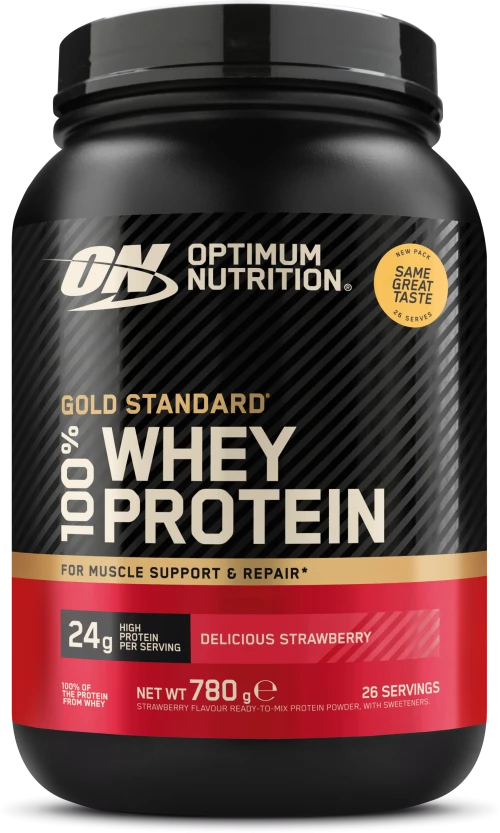 Optimum Nutrition - Gold Standard 100% Delicious Strawberry - Strawberry 780 g / Health and Personal Care