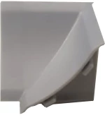 Γωνία Εσωτερική Αρμοκάλυπτρου Γκρι 4x2.5x4cm