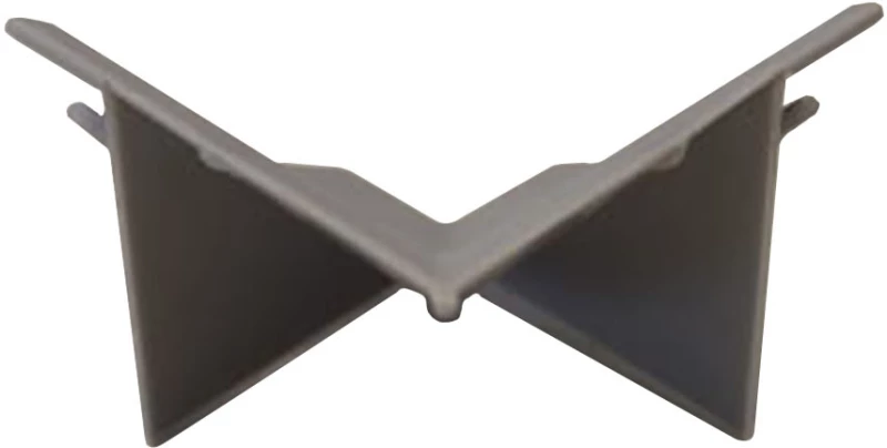 Γωνία Εσωτερική Αρμοκάλυπτρου Γκρι 4x2.5x4cm