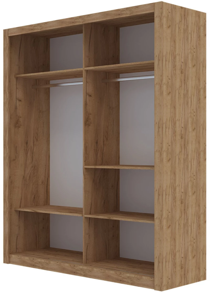 Ντουλάπα Reflex Χρυσό Δρυς 180x60x215cm