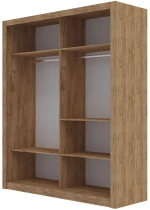 Ντουλάπα Reflex Χρυσό Δρυς 180x60x215cm