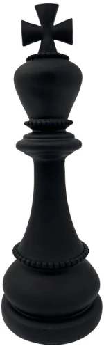 LIBERTA KNIGHTLINE ΔΙΑΚΟΣΜΗΤΙΚΟ ΠΙΟΝΙ 10x10x29.5cm POLYRESIN ΜΑΥΡΟ