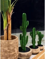 LIBERTA PORTER ΚΑΣΠΩ SET 3ΤΜΧ 40x40x19cm TERRACOTTA ΜΠΕΖ