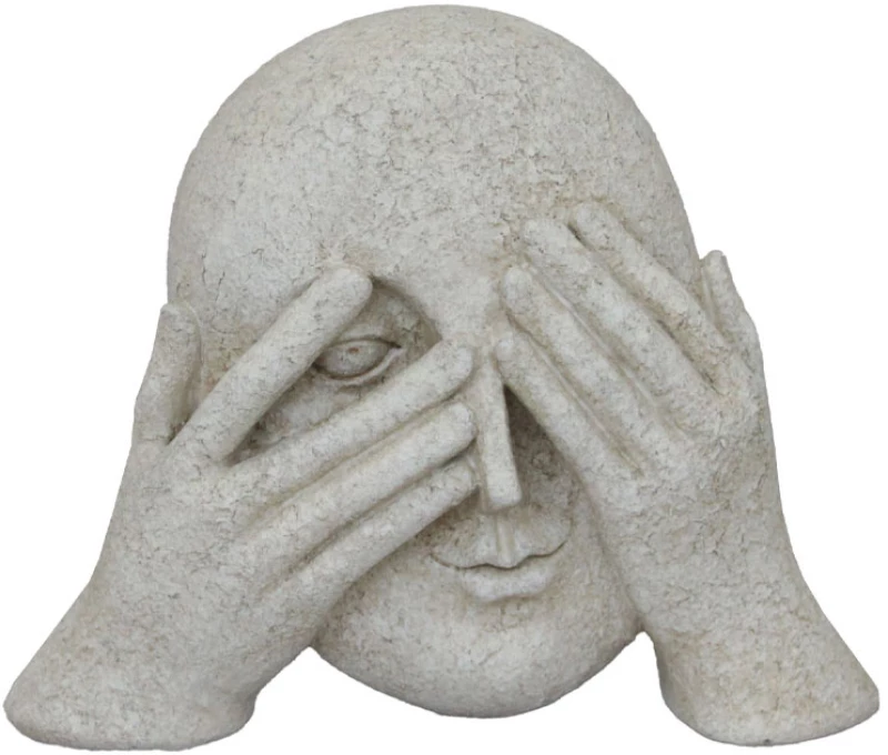 LIBERTA GLANCE ΔΙΑΚΟΣΜΗΤΙΚΟ ΠΡΟΣΩΠΟ 21.3x7x16.8cm POLYRESIN OFF WHITE